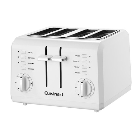 Cuisinart Cuisinart CPT-142 Electric Toaster, 120 V, 850 W, Plastic, White CPT-142P1