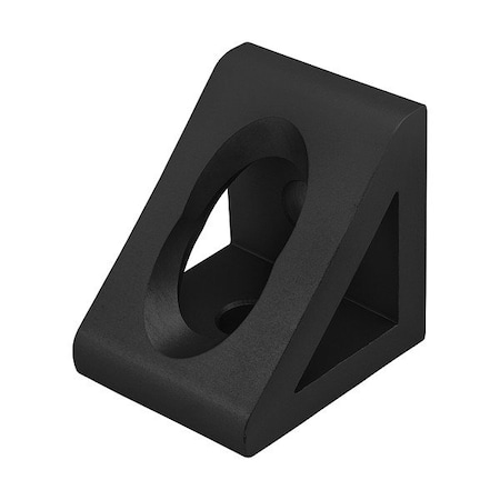 80/20 T-SlotFramingConnecto, Alum, Blk, 45mm, 45mm 45-4332-BLACK
