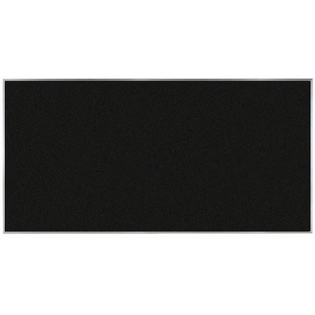 Aarco VIC Cork Bulletin Board w/ a Clear Satin Anodized Aluminum Frame, Black Olive 48''Hx96''W DW4896209