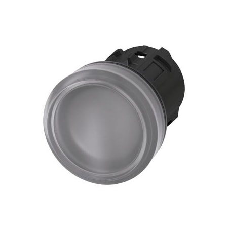 Siemens Indicator light, 22 mm, round, plastic, clear, lens, smooth 3SU1001-6AA70-0AA0-ZY10