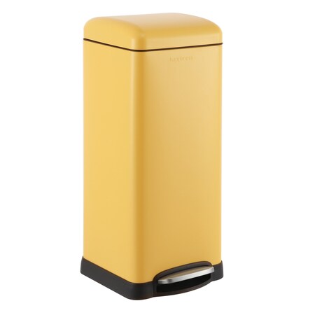 Happimess Betty Retro 8-Gallon Step-Open Trash Can, Daffodil Yellow HPM1007K