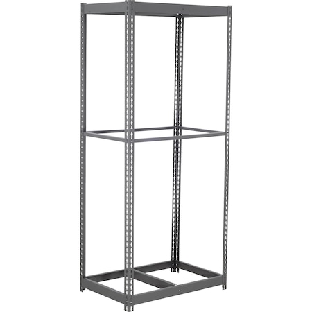 Global Industrial 3 Shelf, Commercial Duty Boltless Shelving, Starter, 48"W x 12"D x 96"H, No Deck B3165546