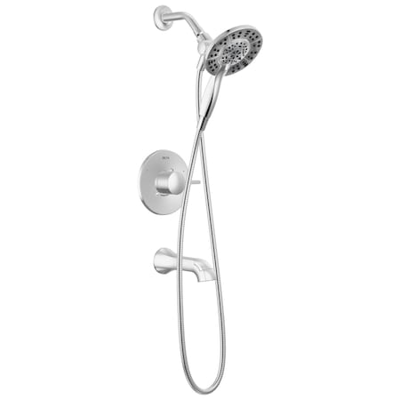 Delta Albion Monitor 14 Series Tub and Shower Trim Only with In2ition Hand Shower Chrome T144855-I