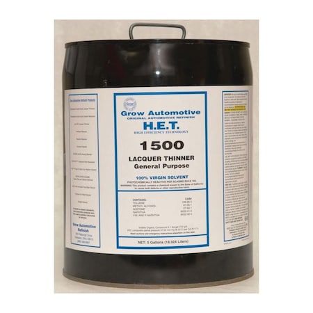 Grow Automotive Multi-Purpose Lacquer Thinner, 5 Gallon Pail 1500/PL