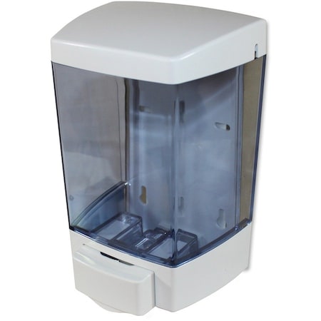 Impact Products ClearVu Plastic Soap Dispenser, 46 oz, 5.5" x 4.25" x 8.5, White 9346