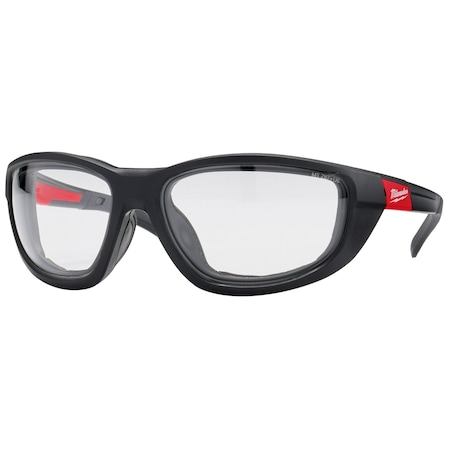 Milwaukee Tool Clear Performance Safety Glasses w/Gasket, Clear Lens, Anti-Fog & Anti-Scratch, Full-Frame (Polybag) 48-73-2041