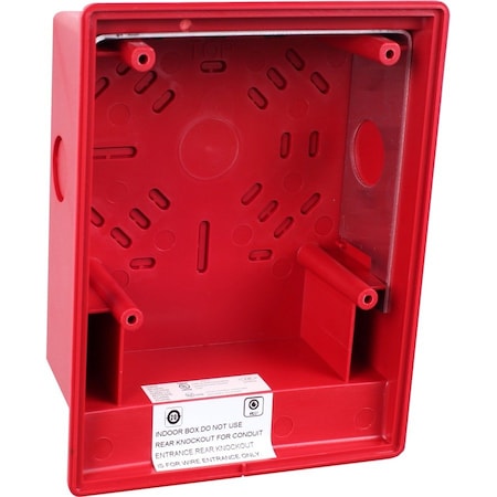 Edwards Signaling Surface Box, Red EG4RB