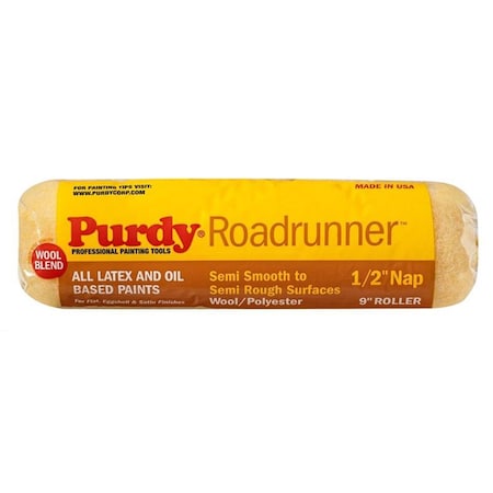 Pinpoint 9 x 0.5 in. Roadrunner Polyester Regular Paint Roller Cover - Pack of 15 PI3311007