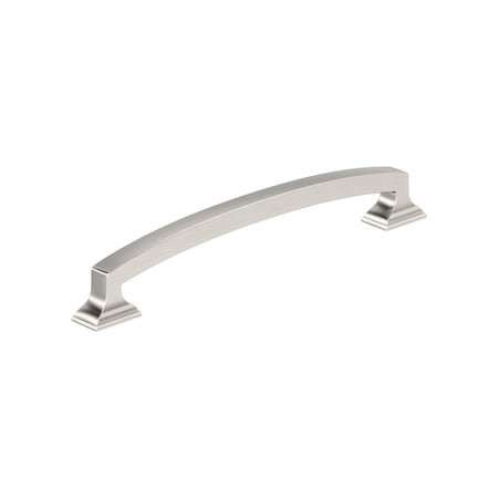 Amerock Incisive 6-5/16 inch (160mm) Center-to-Center Satin Nickel Cabinet Pull, 25PK 25VMP37123G10