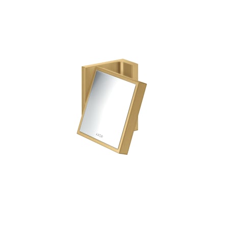 Axor Universal Rectangular Shaving Mirror in Brushed Gold Optic 42649250
