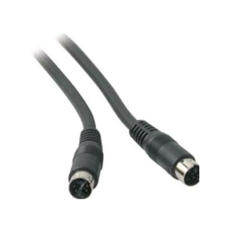 C2G 6ft Value Series S-Video Cable - mini-DIN Male - mini-DIN Male - 6ft - Black 40915