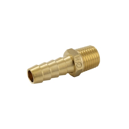 Proline Series Brass 3/8-in BARB x 1/4-in MIP Male Adapter BHB-293NLB