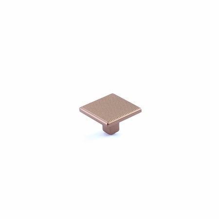 Schaub 1-3/8in Quadrato Square Cabinet Knob Satin Bronze Finish 20015-SBZ