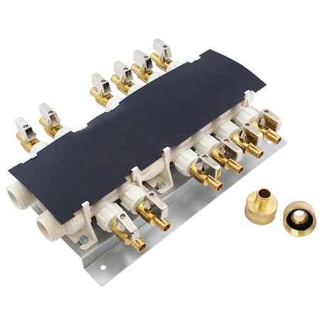 Apollo Valves Manifold Pex 12 Port 6907912CP