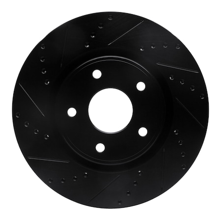 Dynamic Friction Co DFC Brake Rotor - Drilled and Slotted - Black 633-40112L