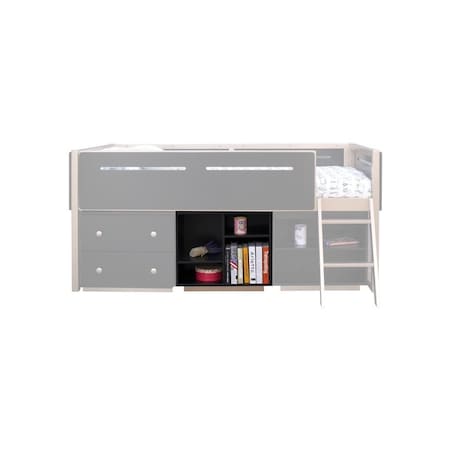 Homeroots 22" Black Six Tier Bookcase 485823