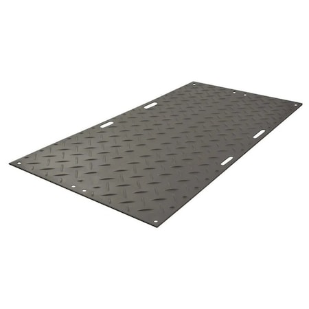 Alturnamats 2x8 Ground Protection Mat, Smooth Side, Black AM28S1HH8