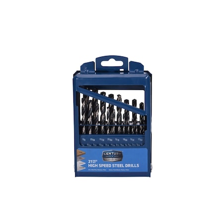 Century Drill & Tool 21 Piece HSS Drill Bit Set 88721