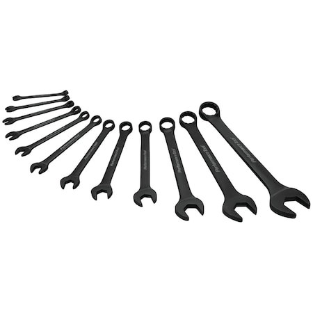 Performance Tool 12-Piece Black SAE Combination Wrench Set W1078
