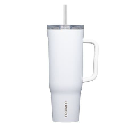 Corkcicle Leakproof Tumbler, 22 oz, Twist to Lock Lid, Steel, Gloss White, Insulated 2222GW