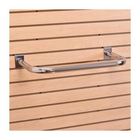 Specialty Store Services Round U Hangrail For Slatwall, Chrome 2086