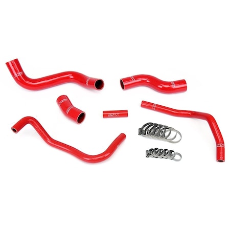 Hps Performance High Temp Reinforced Silicone Radiator and Heater Coolant Hose Kit, Red,  57-1336-RED