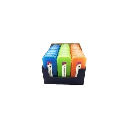 Charles Leonard Double-sided Pencil Boxes, 1.50in Height x 8.50in W x 3.50in Depth, Double Sided, Assorted, 24PK 76310-ST