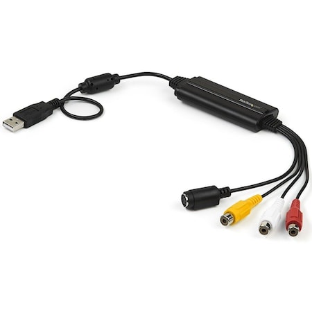 Startech.Com USB 2.0 VIDEO CAPTURE ADAPTER CABLE CONVERTS COMPOSITE/S VIDEO   RCA AUDIO TO DI SVID2USB232
