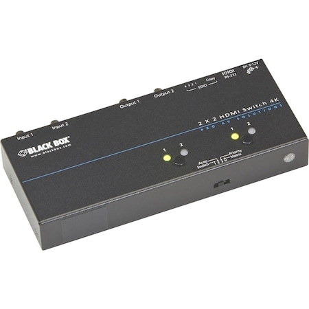 Black Box BLACK BOX, Audio/Video Switchbox VSW-HDMI2X2-4K