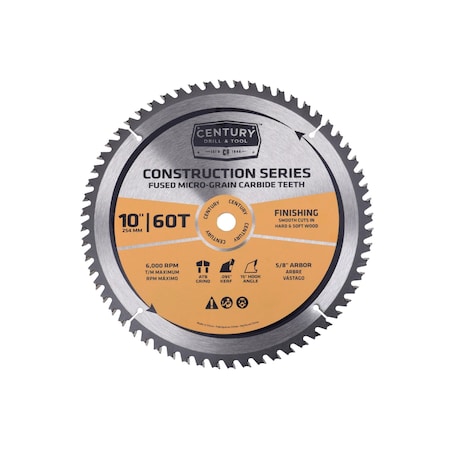 Century Drill & Tool Construction Finishing Mitre Saw Blade 10216