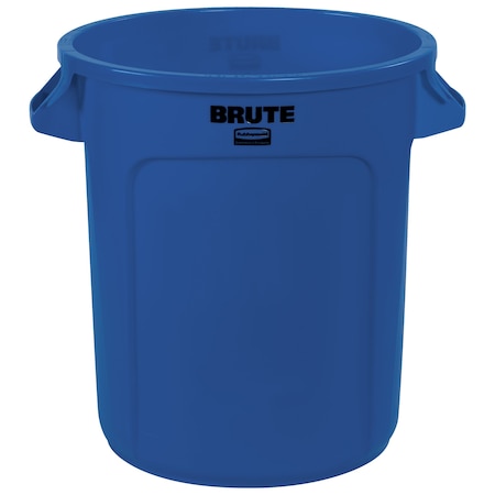 Brute Rubbermaid Trash Can - 10 Gallon, Blue RUB310CBLU