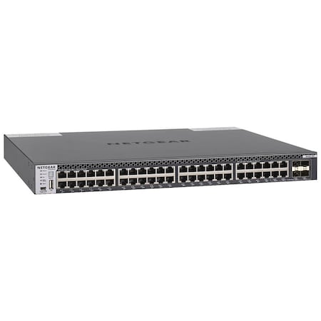 Bzbgear Netgear ProSafe M4300 48G Managed Switch 48x10GbE 48 Ports Manageable 10GBase-T, 10GBase-X Layer 4 NET-M4300-48X-PC