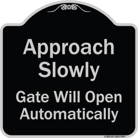 Signmission Black & Silver, 18 Inch x 18 Inch, Heavy Gauge Aluminum A-DES-BS-1818-9864