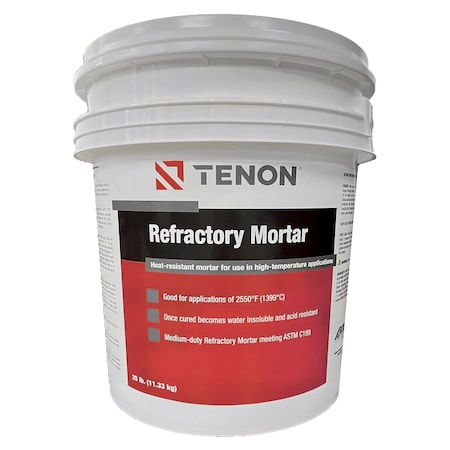 Tenon Refractory Mortar - 25 Pound Pail 114050