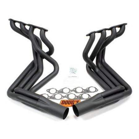 Dougs Headers D381-B Big Block Chevy Side Mount Headers - Black - 63-82 Vette DGHD381-B