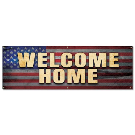 Signmission Welcome Home, 24 Inch, Banner B-72-30436