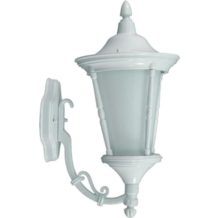 Intense Powder Coated Cast Aluminum Wall Light Fixture, White - 18.94 x 9.25 x 13.19 in. IN2939232