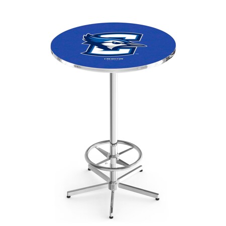 Holland Bar Stool Co 42" Chrome Creighton Pub Table, 36" dia. Top L216C4236Crghtn