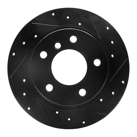 Dynamic Friction Co DFC Brake Rotor - Drilled and Slotted - Black 633-31060R