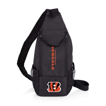 Picnic Time Family Of Brands Cincinnati Bengals - Strider Cooler Sling Bag, (Black) 759-00-179-074-2