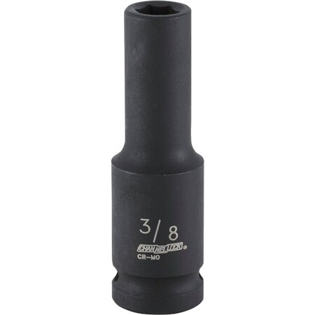 Channellock 1/2'' Drive 3/8'' 6-Point Deep Standard Impact Socket 314714