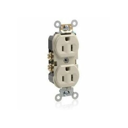 Leviton Dup Rec 15A 125V Self-Gr LtAl BR15-T
