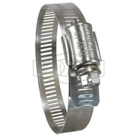 Dixon Worm Gear Clamp, 2-13/16 to 3-3/4 in Hose Clamp, SS Band, 316 SS Bolt MGC52