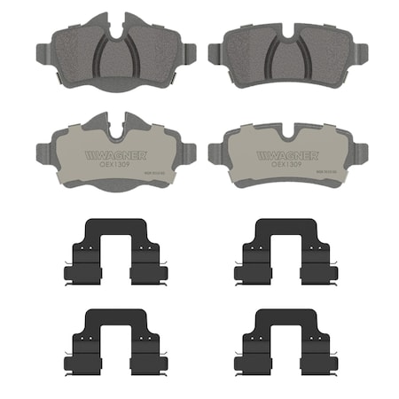 Wagner Brake OEX Rear Disc Brake Pad Set Premium Semi - Met,  OEX1309