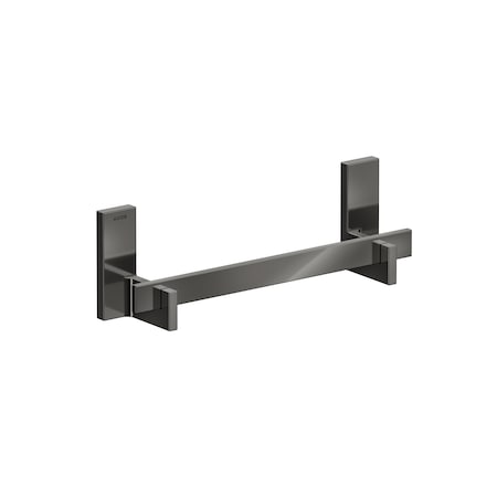 Axor Universal Rectangular Towel Bar, 12" in Polished Black Chrome 42613330