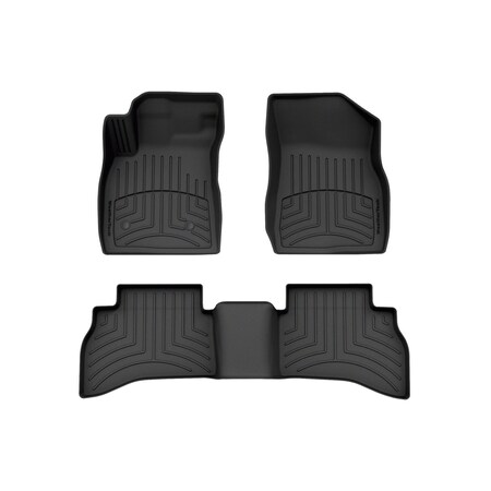 Weathertech Black, Front and Rear FloorLiner HP 441617-1-3IM