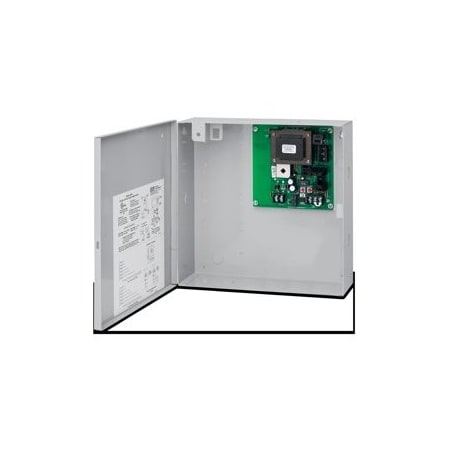 Security Door Controls 1A Power Supply Controller, Key Lock Cover, DualVage 12/24DC, Small Cabinet 12inx12inx4in 602RF-XKL