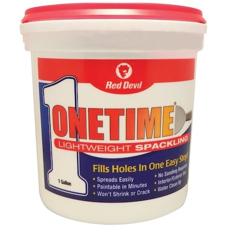 Red Devil Spackling Compound White, White, 1 gal Tub 0541