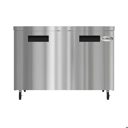 Koolmore 48 in. Two Door Commercial Undercounter Refrigerator in Stainless-Steel 11 cu. ft. KM-UCR-2DSS KM-UCR-2DSS