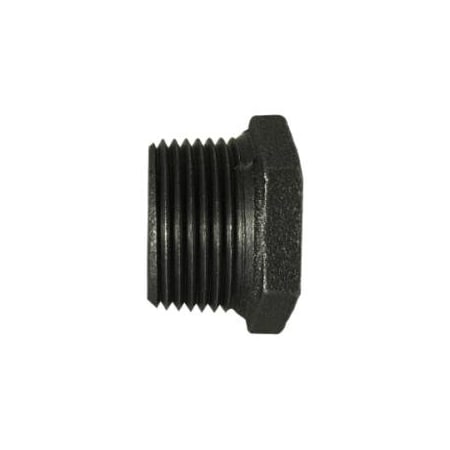 Midland Industries BUSHING HEX RDCR 1/2IN MPT 1/4IN FPT BK 65504
